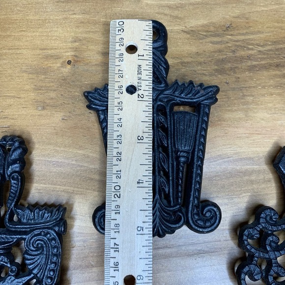 Cast Iron Vintage Mini Trivets Hot Plate Set of 3 MT-3 MT-4 MT-6 - Picture 7 of 10